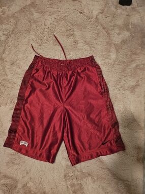 UNLV Nike Red Athletic Mesh Women’s Shorts with Black Side Panels